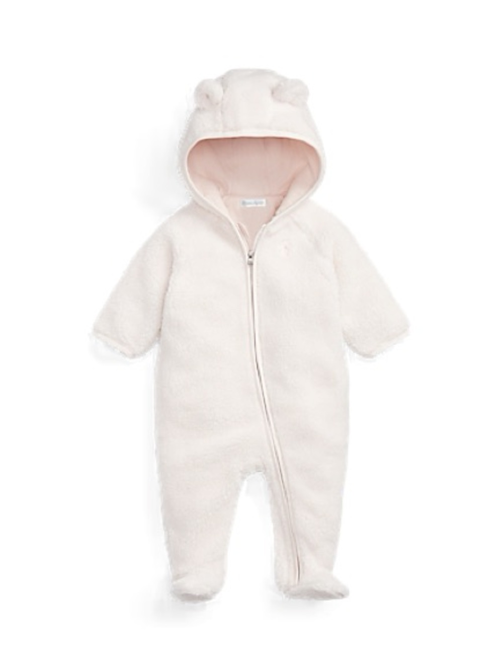 NWOT Polo Ralph Lauren Bear-Ear Teddy Fleece Bunting